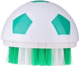 Ball-Shaped Brush, White & Green - Sanel — photo N1