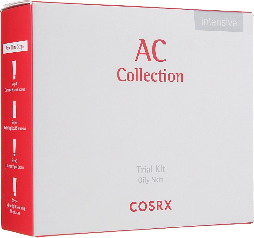 Set - Cosrx AC Collection Trial Intensive Kit (f/foam/20ml + f/toner/30ml + cr/5g + cr/20ml) — photo N1