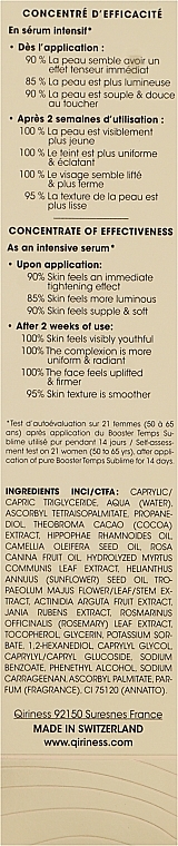 Anti-Aging Face Lifting Booster Concentrate - Qiriness Booster Temps Sublime Ultimate Anti-Age Concentrate — photo N4