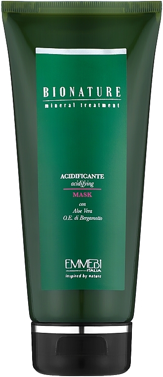 Acidifying Hair Mask - Emmebi Italia BioNatural Mineral Treatment Acidifying Mask — photo N2