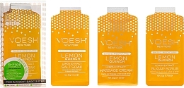 Fragrances, Perfumes, Cosmetics Pedicure Set "Lemon" - Voesh Pedi In A Box 3 In 1 Deluxe Pedicure Lemon Quench