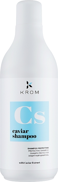 Protective Shampoo with Proteins, Caviar Extract & Seaweed Extract - Krom Caviar Shampoo — photo N1