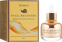 Brightening Facial Serum - Deoproce Snail Recovery Brightening Ampoule — photo N1