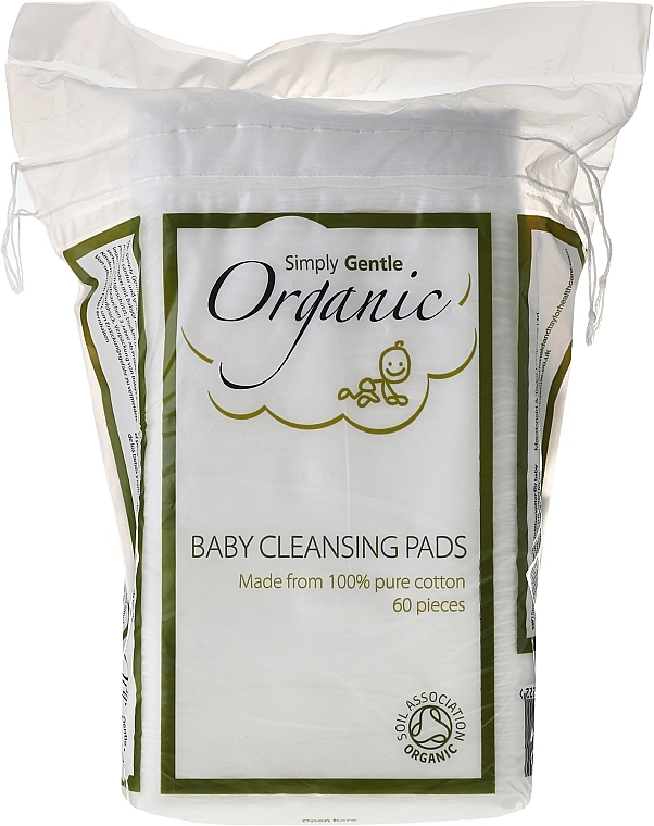 Baby Cotton Pads - Simply Gentle Organic Cotton Baby Rectangular Pads — photo N1