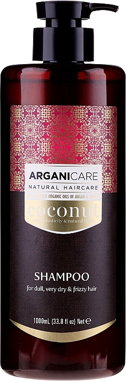 Coconut Oil Hair Shampoo - Arganicare Coconut Shampoo For Dull, Very Dry & Frizzy Hair — photo N3