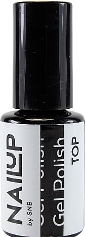 Wipe Off Top Coat - SNB Professional Nail Up Top Gel Polish With Tacky Layer — photo N1