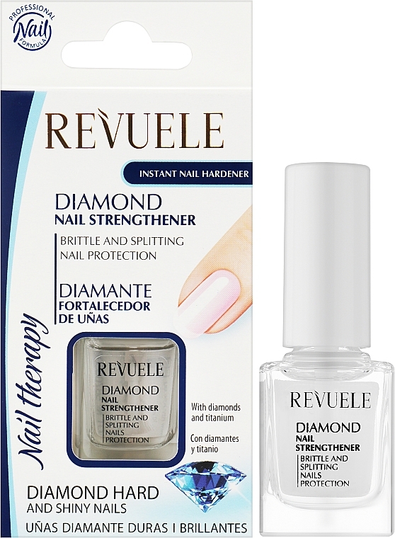 Nail Hardener - Revuele Nail Therapy Instant Nail Hardener Diamond Strengthener — photo N11