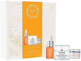 Fragrances, Perfumes, Cosmetics Set - Lumene Valo 24h Glow Ritual (essence/15ml + cr/50ml + cr/15ml)