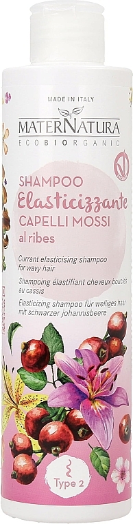 Wavy Hair Shampoo - MaterNatura Currant Elasticising Shampoo For Wavy Hair — photo N4