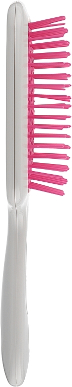 Hair Brush, white with pink teeth - Kodi Professional Soft Touch Hairbrush — photo N3