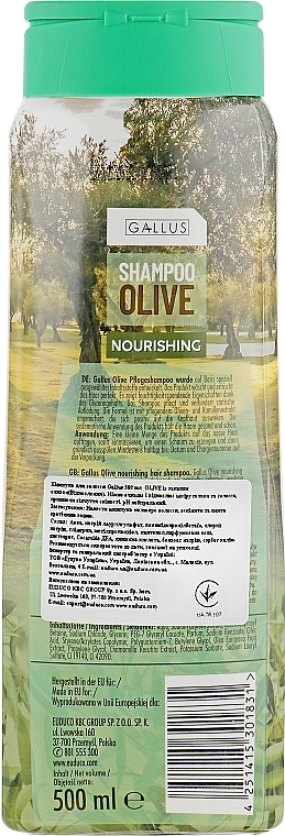 Olive Shampoo - Gallus Olive Shampoo — photo N32