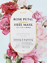 Softening Heel Mask - Petitfee&Koelf Rose Petal Satin Heel Mask — photo N1