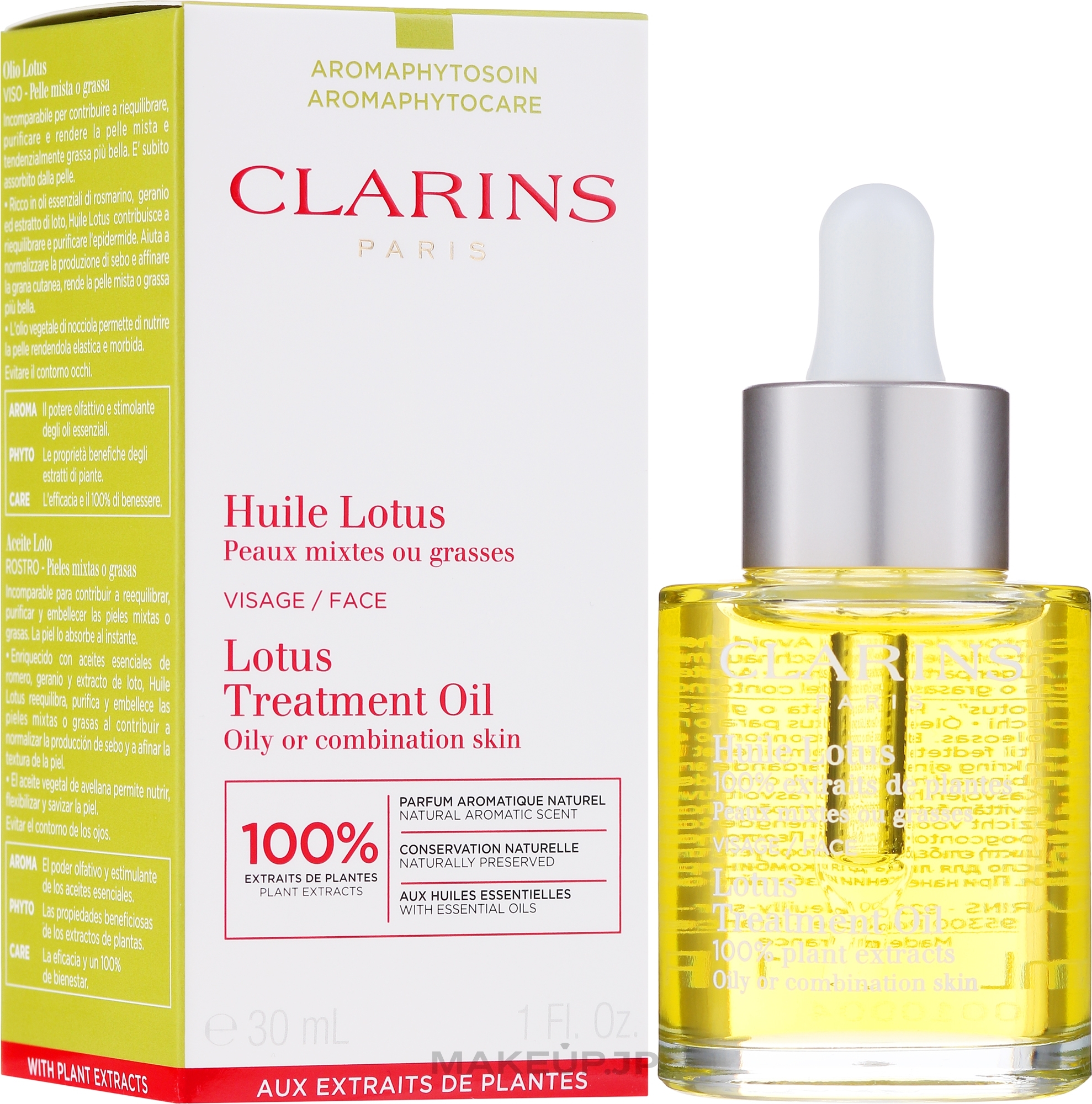 Facial Oil for Combination Skin - Clarins Lotus Face Treatment Oil — photo 30 ml