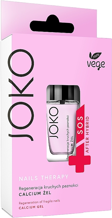 Nail Regenerating Calcium Conditioner - Joko Regeneration Of Fragile Nails Calcium Gel — photo N4