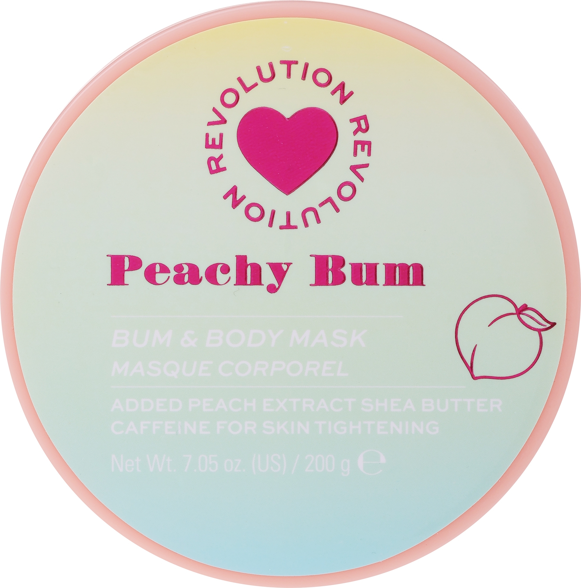 桃尻ボディマスク - I Heart Revolution Peachy Bum Body Mask — photo 200 g