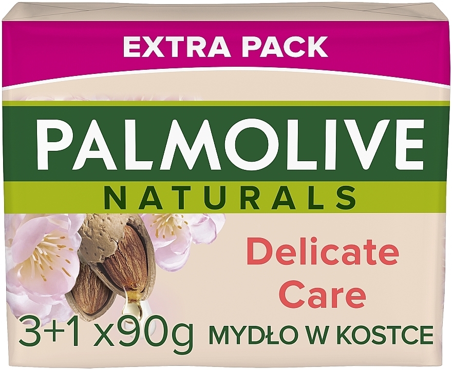 Almond Milk Soap 3+1 - Palmolive Natural Delicate Care with Almond Milk Soap — photo N1