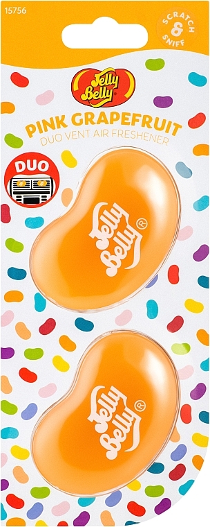 Car Aroma clips "Pink Grapefruit" - Jelly Belly — photo N1