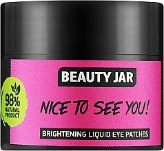 Fragrances, Perfumes, Cosmetics Liquid Eye Patches 'Brightening' - Beauty Jar Nice To See You Brightening Liquid Eye Patches