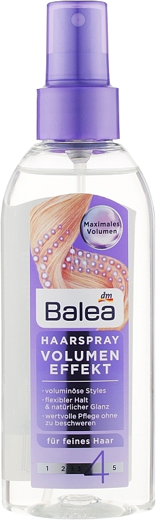 Hair Spray - Balea Volume Effect №4 Hair Spray — photo N6