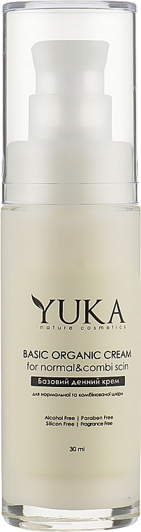 Basic Organic Face Cream for Normal & Combination Skin - Yuka Basic Organic Cream — photo N1