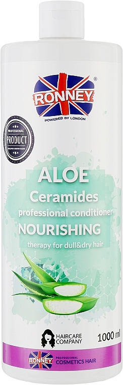 Conditioner for Dry Hair - Ronney Professional Nourshing Aloe Ceramides — photo N2