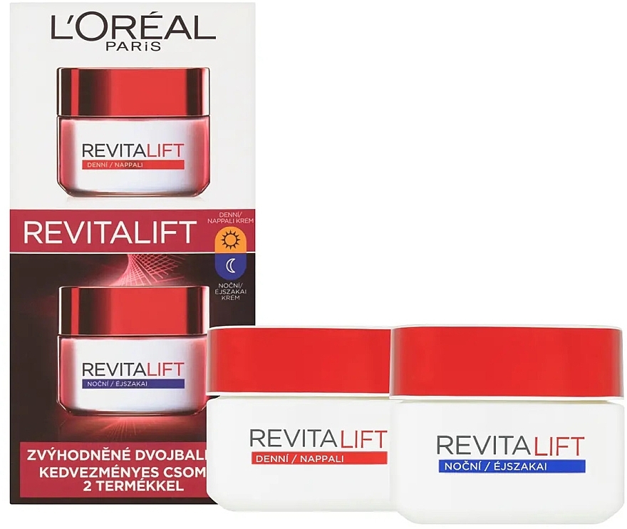 Set - L'Oreal Paris Revitalift Classic Duopack (d/cr/50ml + n/cr/50ml) — photo N3