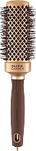 Blow Drying Brush, 40 mm - Olivia Garden Expert Blowout Straight Wavy Bristles Gold & Brown — photo N1