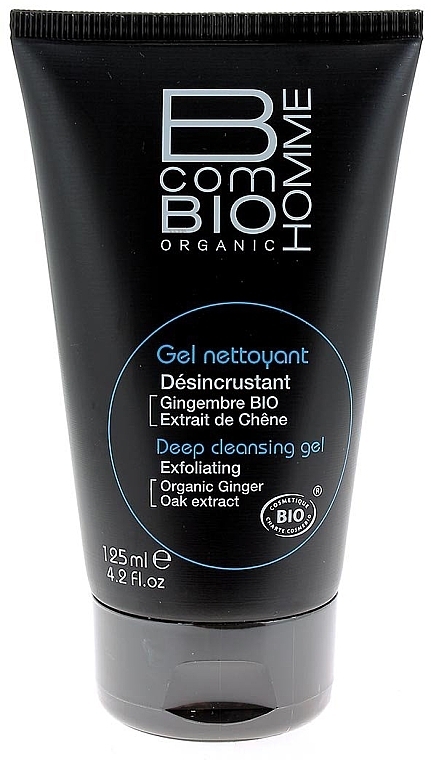 Cleansing Face Gel - BcomBIO Homme Deep Cleansing Gel Exfoliating  — photo N1