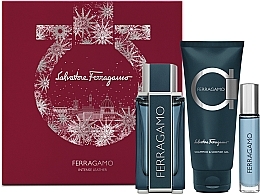 Salvatore Ferragamo Intense Leather - Set (edp/100ml + edp/min/10ml + sh/gel/100ml) — photo N1