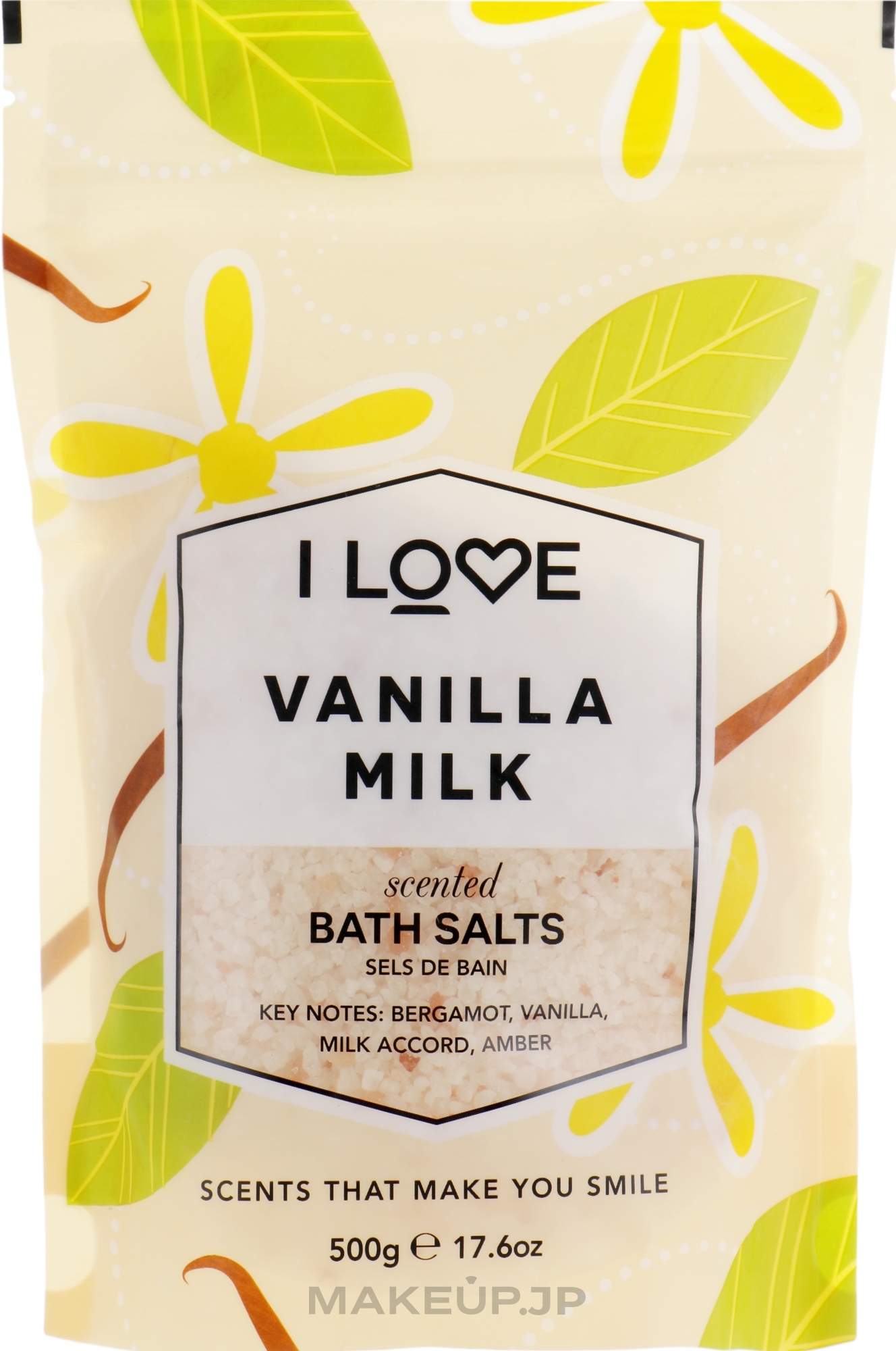 Bath Salt "Vanilla Milk" - I Love Vanilla Milk Bath Salt — photo 500 g