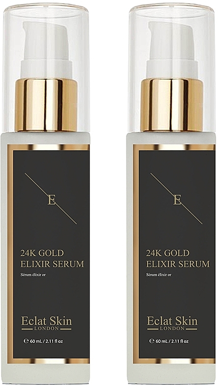 Set - Eclat Skin London 24k Gold Elixir Serum Kit (ser/2x60ml) — photo N1