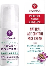 Fragrances, Perfumes, Cosmetics Aging Control Face Cream - Manna Natural Age Control Face Cream