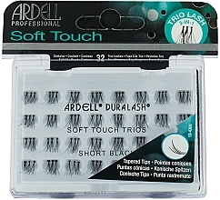 Flase Lashes - Ardell Professional Duralash Individual Soft Touch Trios Short Black — photo N4