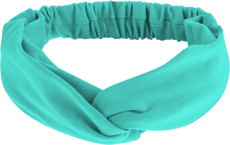 Headband, Knit Cross, mint, "Knit Twist" - MAKEUP Hair Accessories — photo N1