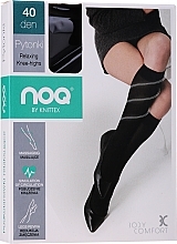 Women Relaxing Knee-Highs 40 Den, black - Knittex — photo N9