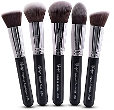 Fragrances, Perfumes, Cosmetics Brush Set - Nanshy Face Brush Set Black (Brush/5pcs)