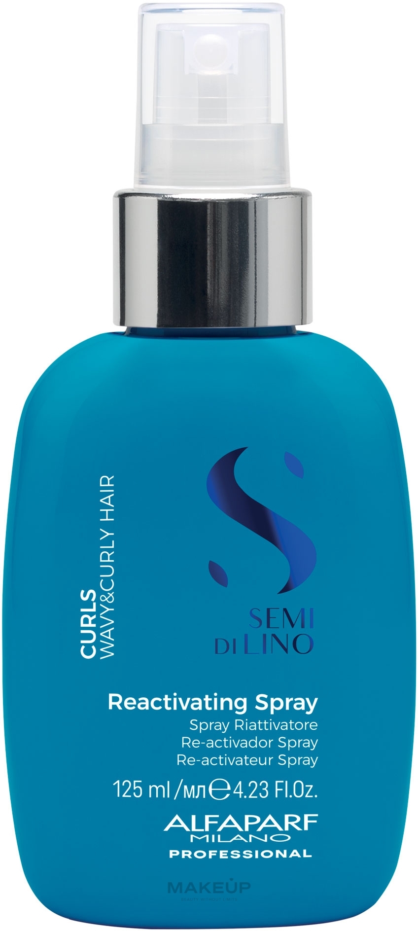 Reactivating Spray for Wavy & Curly Hair - Alfaparf Semi Di Lino Curls Reactivating Spray — photo 125 ml