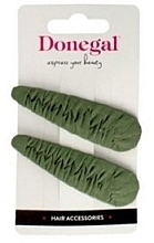 Fragrances, Perfumes, Cosmetics Hair Clips, 2 pcs, FA-5673, khaki - Donegal