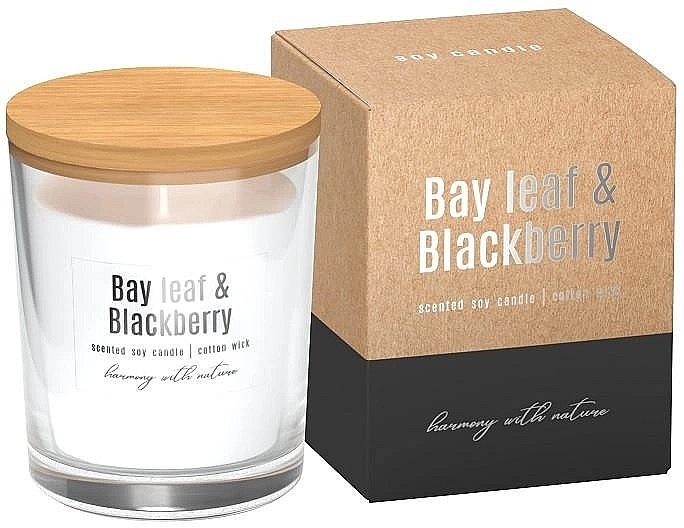 Scented Soy Candle 'Bay Leaf & Blackberry' - Bispol Bay Leaf & Blackberry Soy Candle — photo N1