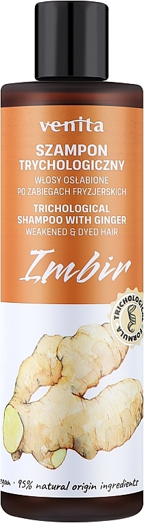 Trichological Shampoo for Weakened Hair - Venita Shampoo With Ginger — photo N1