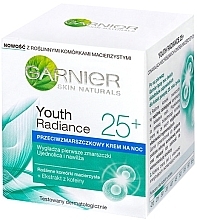 Fragrances, Perfumes, Cosmetics Night Face Cream - Garnier Skin Naturals Youth Radiance 25+ Night Cream