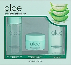 Fragrances, Perfumes, Cosmetics Set - Holika Holika Aloe (toner/50ml + emulsion/50ml + cr/20ml)