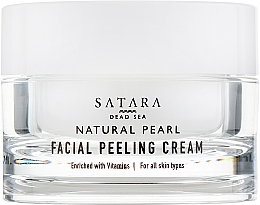 Face Peeling Cream with Dead Sea Minerals - Satara Natural Pearl Facial Peeling Cream — photo N2