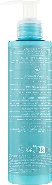 Face Cleansing Milk - Thalgo Eveil A La Mer Velvet Cleansing Milk — photo N2