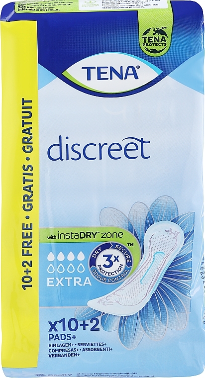 Urological Pads, 12 pieces - Tena Discreet Extra — photo N1