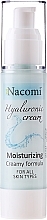 Fragrances, Perfumes, Cosmetics Face Cream-Gel - Nacomi Hyaluronic Cream