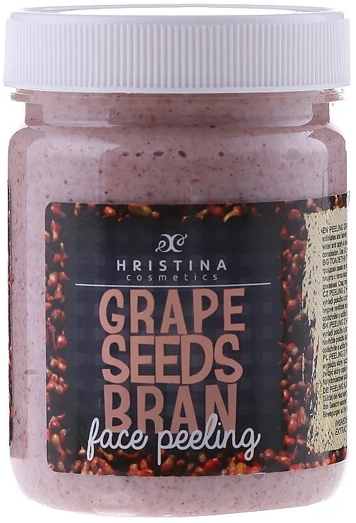 Grape Seeds Bran Face Peeling - Hristina Cosmetics Grape Seeds Bran Face Peeling — photo N1