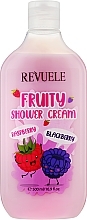 Fragrances, Perfumes, Cosmetics Raspberry & Blackberry Shower Cream - Revuele Fruity Shower Cream Raspberry and Blackberry