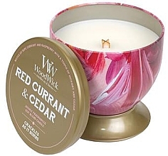 Fragrances, Perfumes, Cosmetics Scented Candle - Woodwick Artisan Tin Red Currant & Cedar