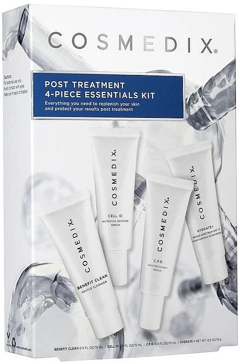 Set - Cosmedix Post Treatment 4-Piece Essential Starter Kit (f/cr/15ml + f/ser/15ml + f/ser/15ml + f/cleanser/15ml) — photo N1